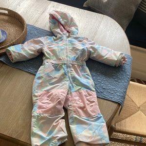 Lands End girls size 2 gently worn tie dye snow suit